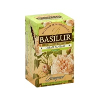 BASILUR Bouquet Cream Fantasy zelený čaj přebal 25 sáčků