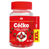 GS CÉČKO se šípky želatinky bez cukru XXL 50 + 30 kusů