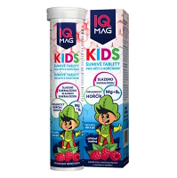 IQ MAG Kids hořčík malina 20 šumivých tablet
